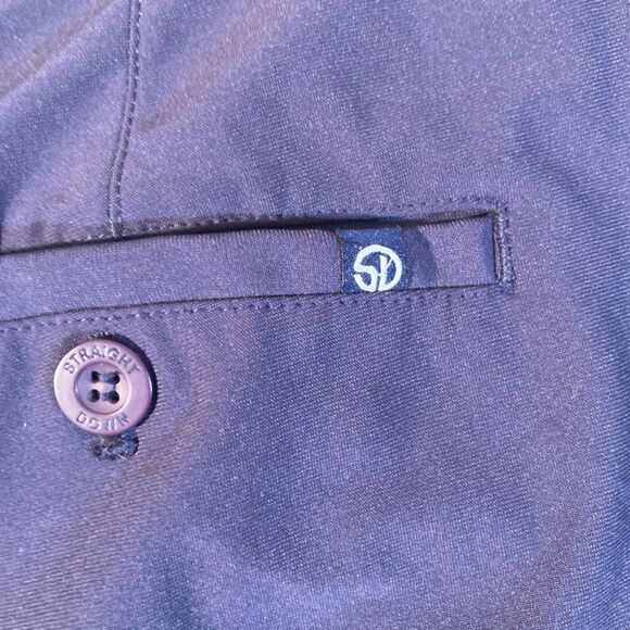 Straight Down‎ Golf Shorts Mens 38 Navy Blue Flat Front Preppy Resortwear Casual - Picture 9 of 11